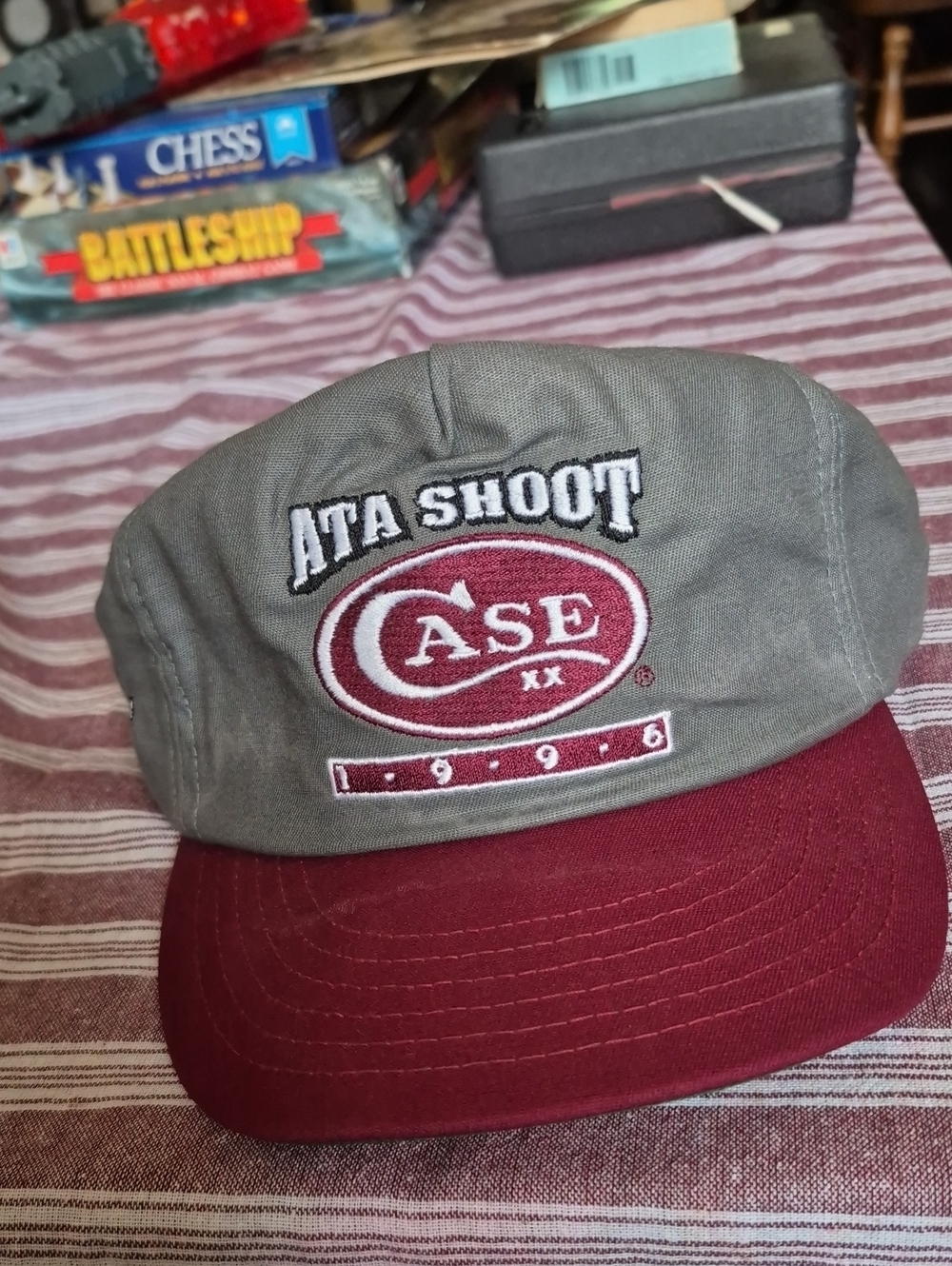 Case ATA Shoot 1996 Embroidered Cap - Olive Green & Maroon